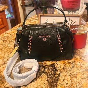 Gorgeous Pebble Leather Black Michael Kors  handBag/Crossbody!!